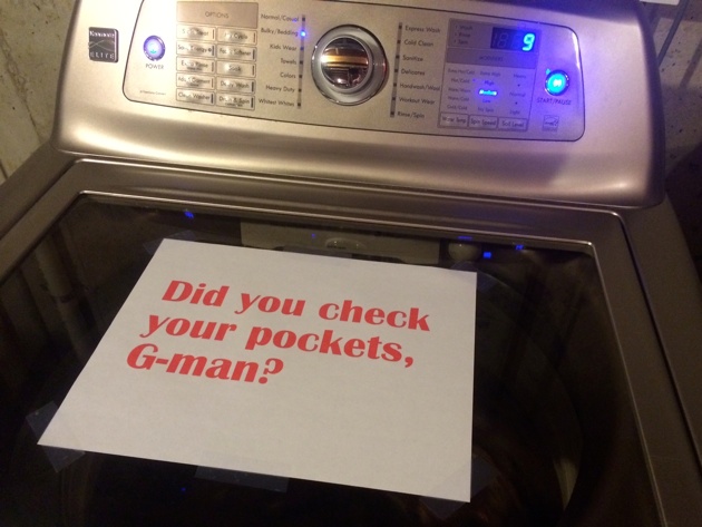 Check Your Pockets